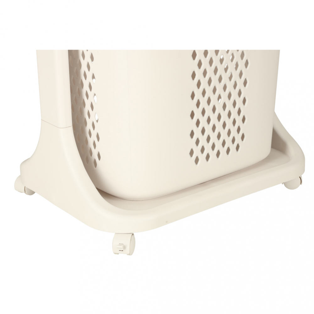 Organizator pe roti cu 3 cosuri supraetajate White - 8