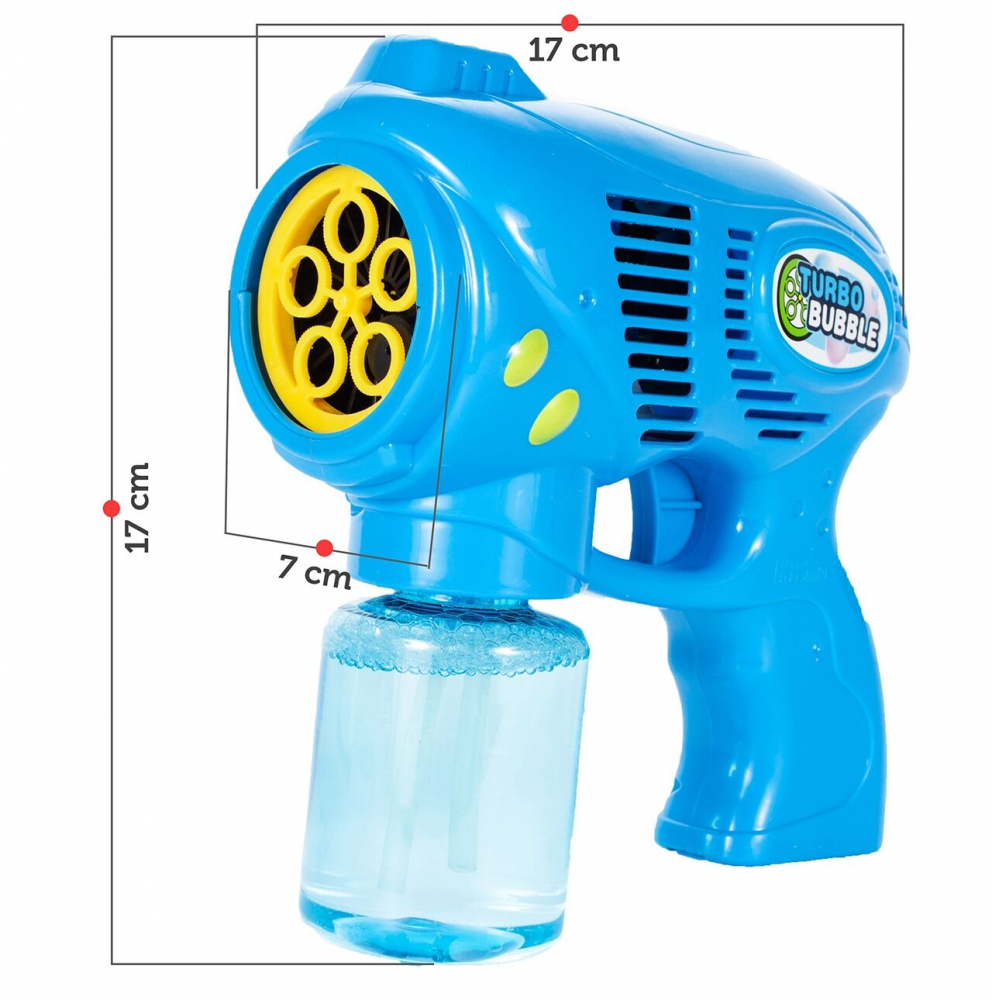 Pistol pentru baloane de sapun Turbo Bubble Blue - 2 | YEO