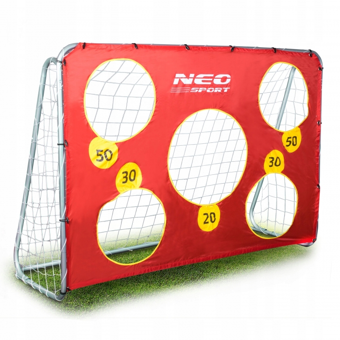 Poarta mare pentru fotbal Neo-Sport cu covoras numerotat 215x76x153 cm - 5