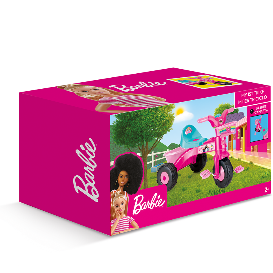 Prima mea tricicleta roz Barbie - 1 | YEO