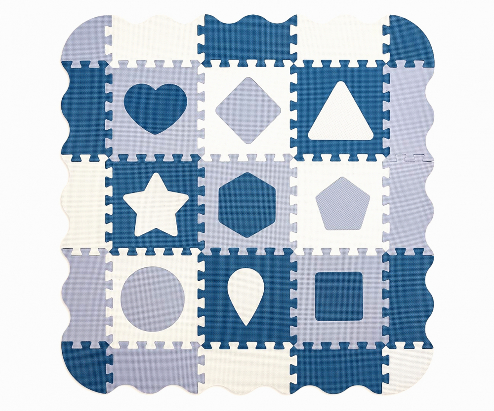 Puzzle din spuma Jolly 3, 25 piese 118,5 x 118,5 cm blue - 1
