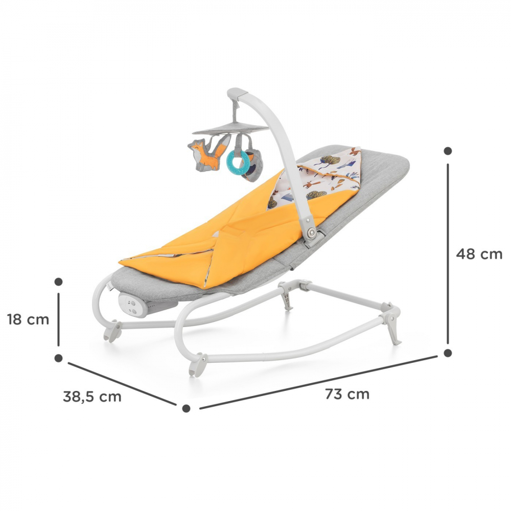 Sezlong 3 in 1 Kinderkraft Felio 2 forest yellow - 3