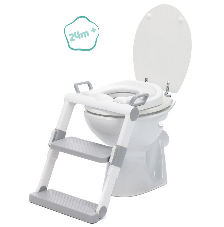 Scara cu reductor WC moale pliabila 24 luni+ grey white Fillikid