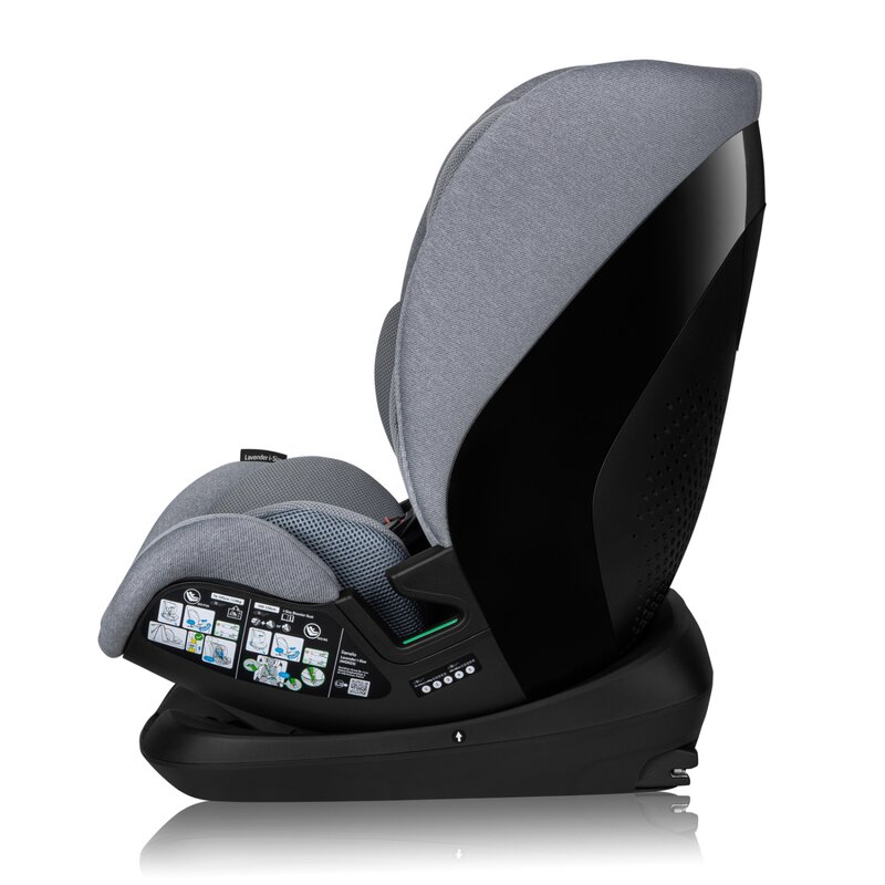 Scaun auto Lionelo Lavender I-size Isofix cu centura TopTether Gri - 3