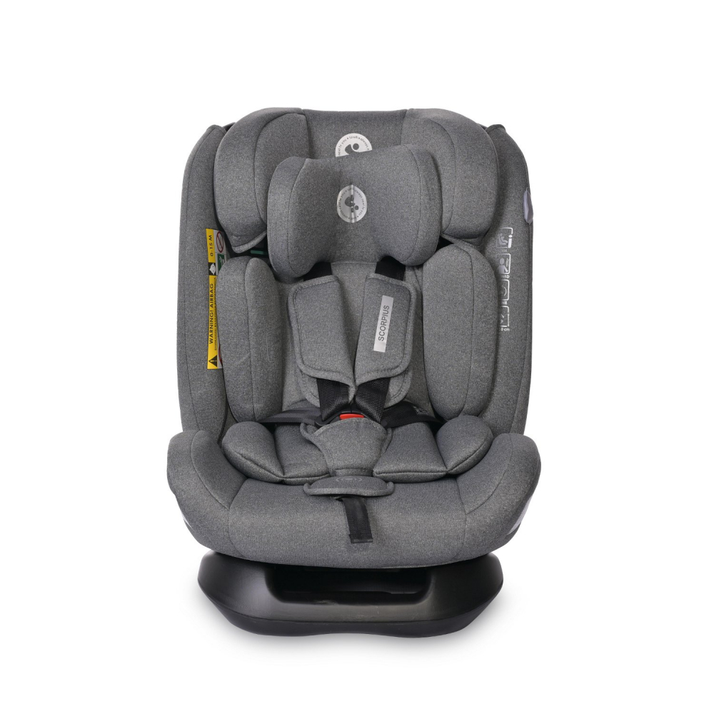 Scaun auto pentru copii Scorpius Grey i-Size 0 luni-12 ani 40-150 cm