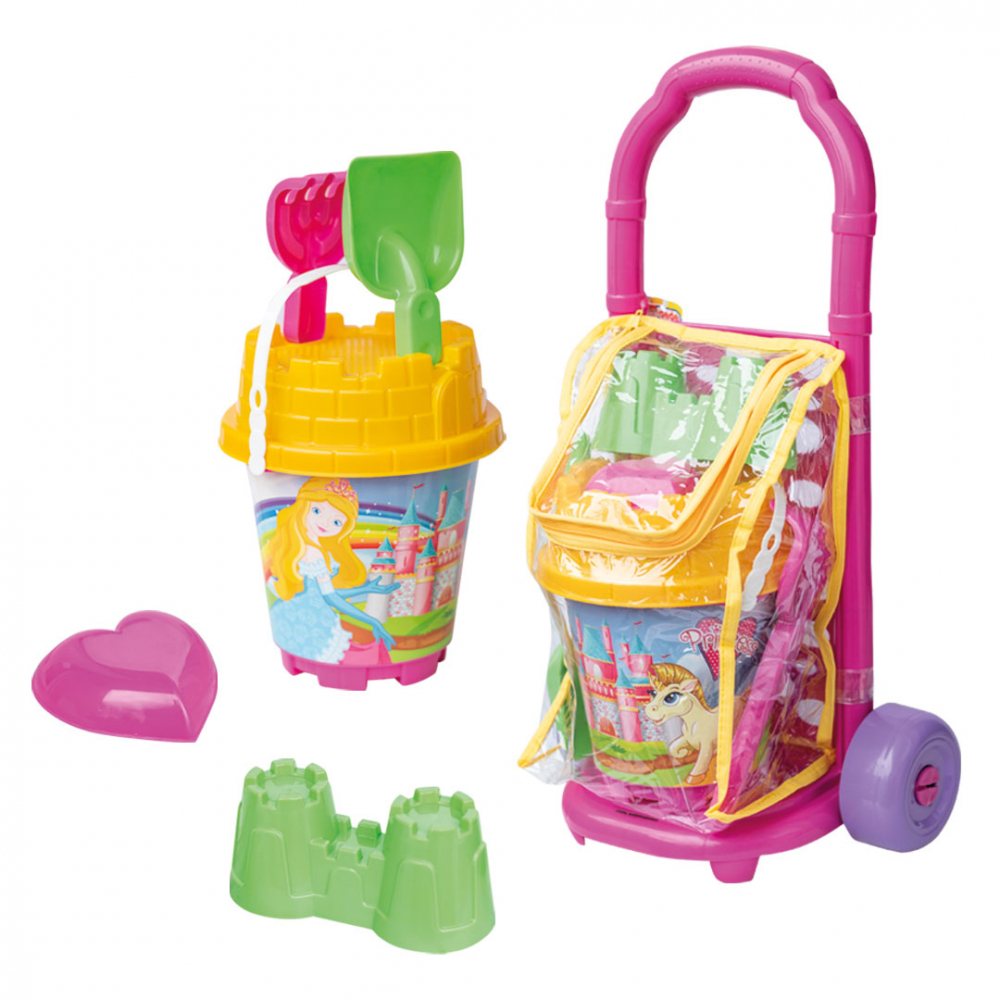 Set jucarii pentru plaja Troller cu 7 accesorii Princess