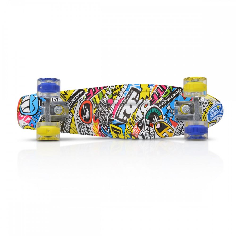 Skateboard 56 cm Byox Hipster cu lumini Led - 2