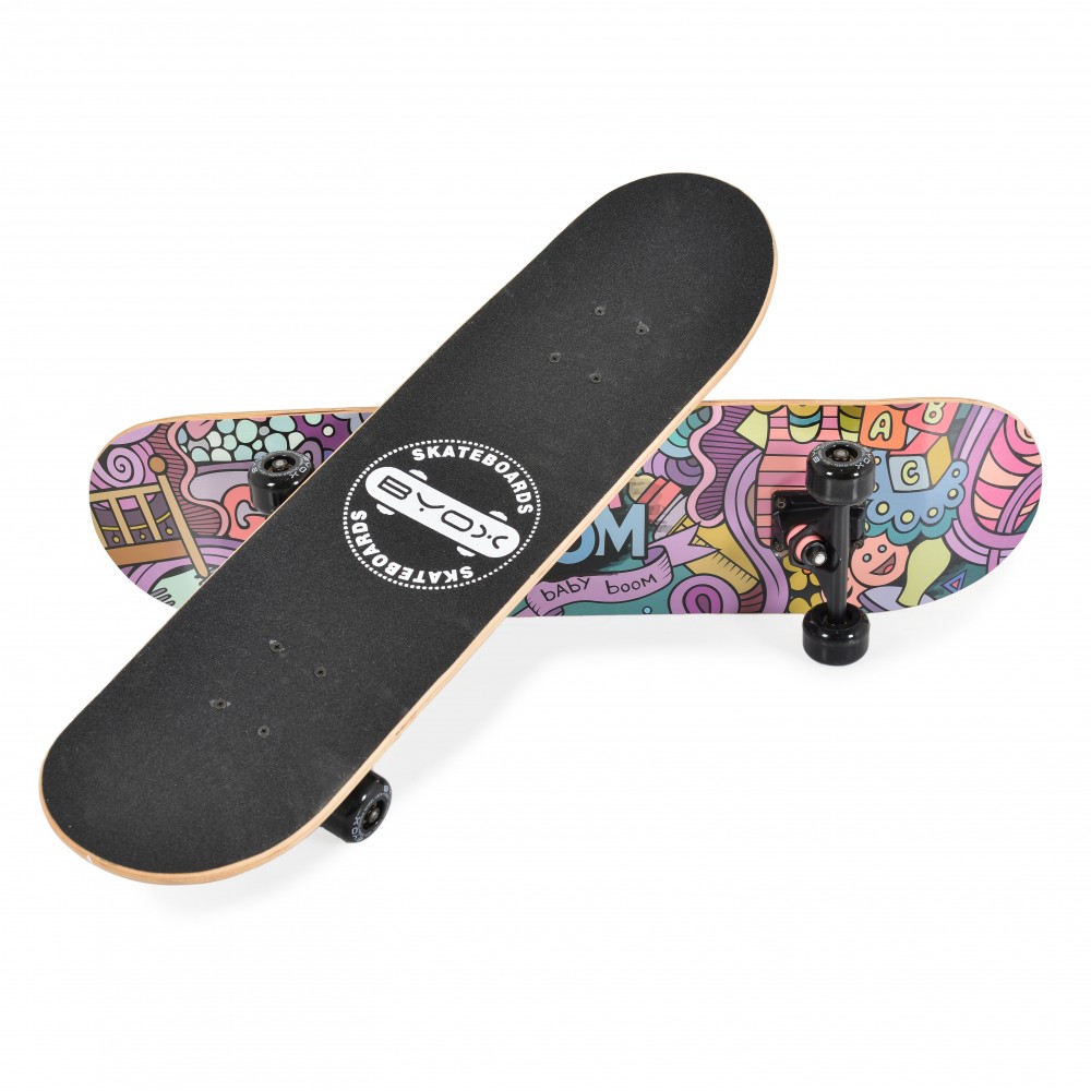 Skateboard 79 cm Byox cu placa antiderapanta Baby Boom - 1