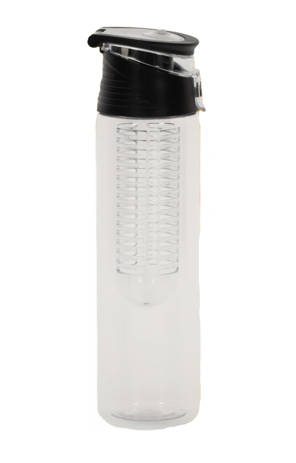 Sticla de apa cu infuzor pentru fructe 800 ml Black