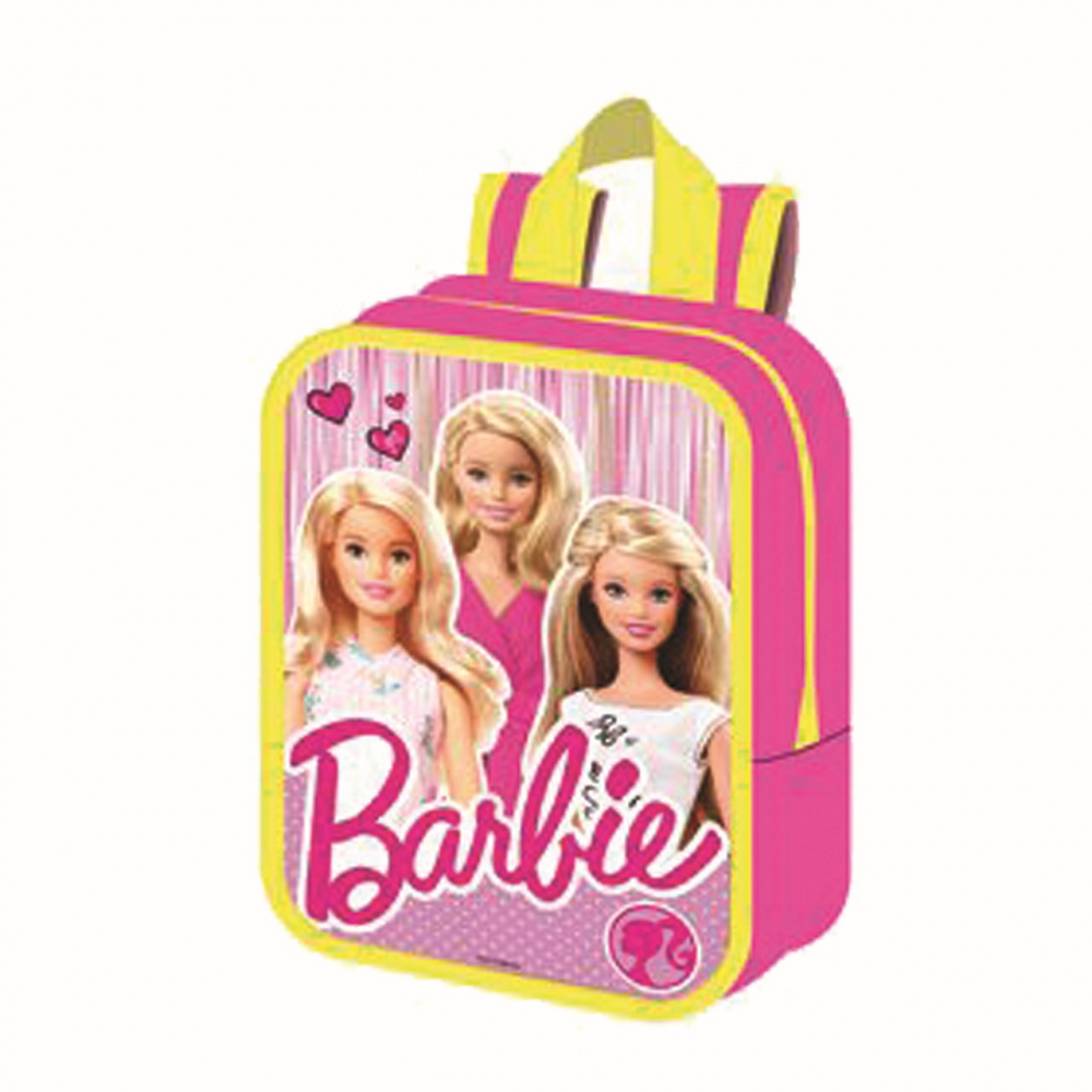 Trotineta cu 3 roti Barbie cu ghiozdan - 1