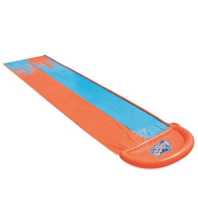 Tobogan de apa cu pista dubla de alunecare 448 cm BlueOrange