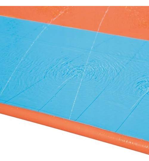 Tobogan de apa cu pista dubla de alunecare 448 cm BlueOrange