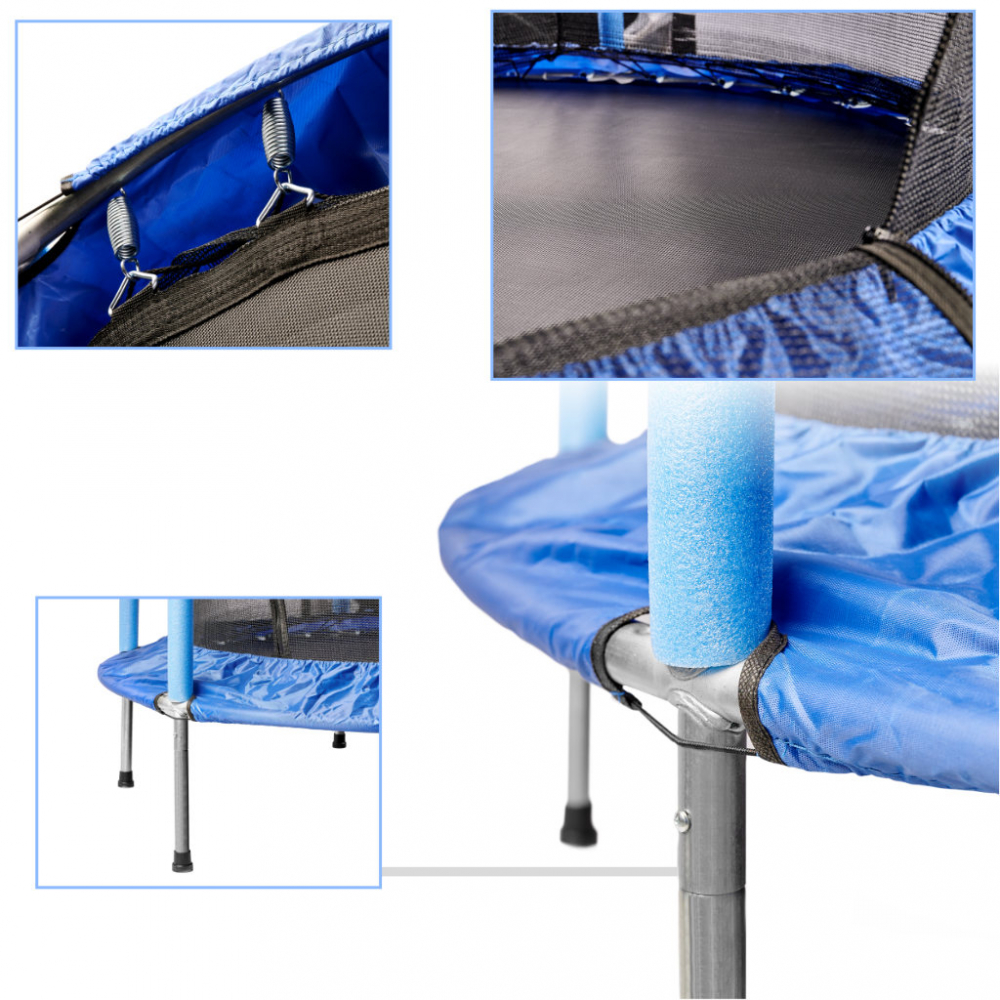 Trambulina cu plasa de protectie 140 cm Blue - 3 | YEO