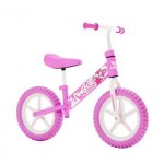Bicicleta echilibru fara pedale Magik Bikes roti EVA 12 inch reglabila Pink Fox Roz cu Alb