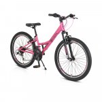 Bicicleta pentru copii Byox 24 inch cu 21 viteze Princess pink