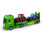 Camion cu frictiune RS Toys transport agricol cu doua tractoare incluse cu sunete si lumini