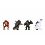Set 4 figurine metalice Jada Godzilla 6.5 cm
