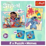 Puzzle Trefl 2 in 1 memo Moomin Disney Stitch Lilo