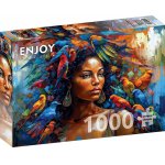 Puzzle Enjoy Feathery Queen 1000 piese