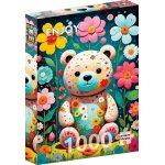 Puzzle Enjoy Flower Teddy Bear 1000 piese