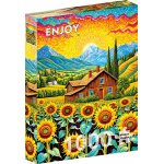 Puzzle Enjoy Sunflower House 1000 piese