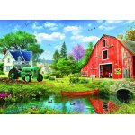 Puzzle Eurographics Metal Box The Red Barn 1000 piese