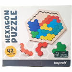Puzzle din lemn Hexagon