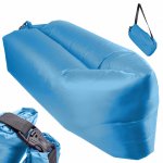 Saltea gonflabila tip Lazy Bag 230 x 70cm Blue