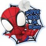 Semn de avertizare TataWay Baby on Board Spiderman Super Hero On Board