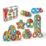 Set de constructie Geometric Puzzle cu 64 de piese Multicolore