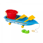 Set joaca pentru nisip cu 5 accesorii Blue Luxury Boat