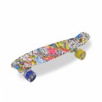 Skateboard 56 cm Byox Hipster cu lumini Led