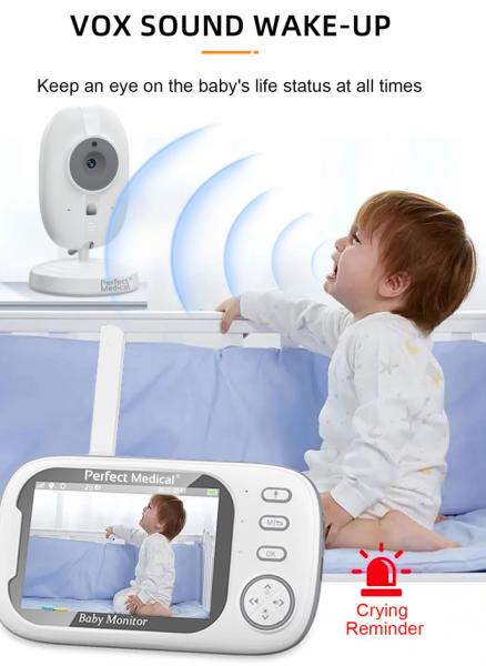 Baby monitor si camera audio-video wireless pentru supraveghere bebe