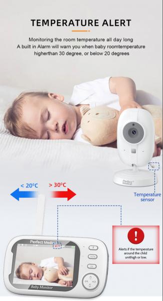 Baby monitor si camera audio-video wireless pentru supraveghere bebe - 1 | YEO