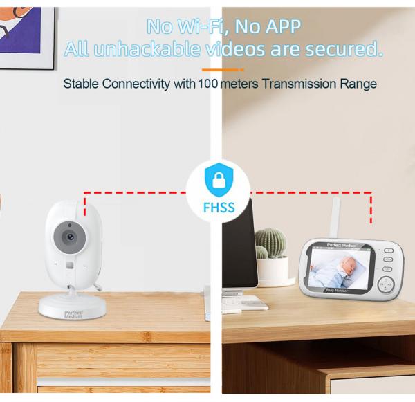 Baby monitor si camera audio-video wireless pentru supraveghere bebe - 2 | YEO