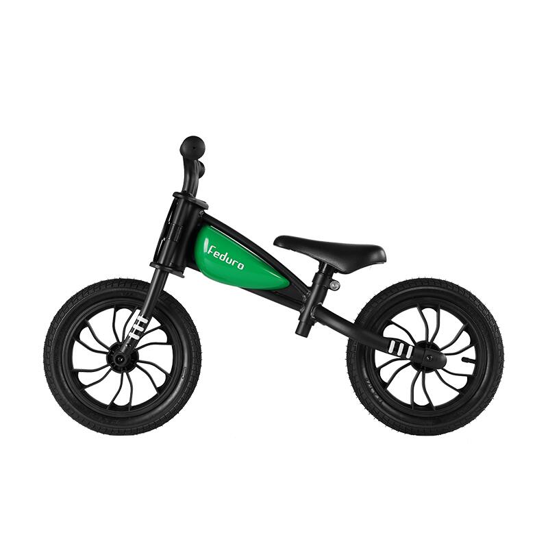 Bicicleta fara pedale QPlay Feduro Balance bike verde