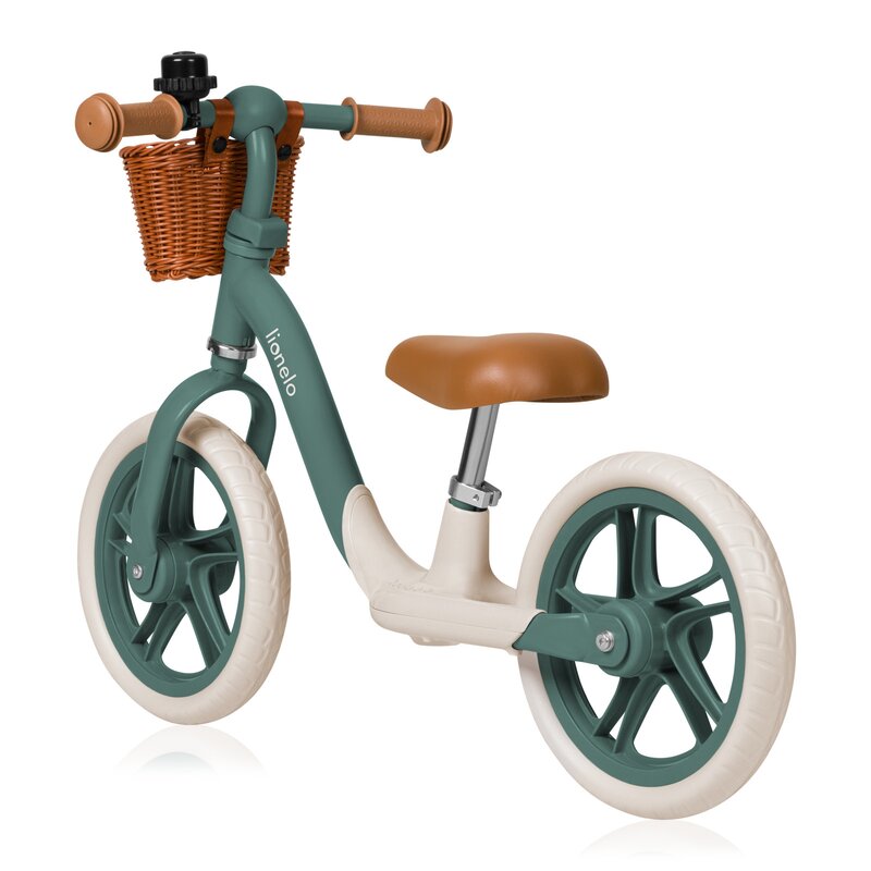 Bicicleta fara pedale Lionelo Alex Plus cu roti din spuma Eva 12 inch Green Forest - 2