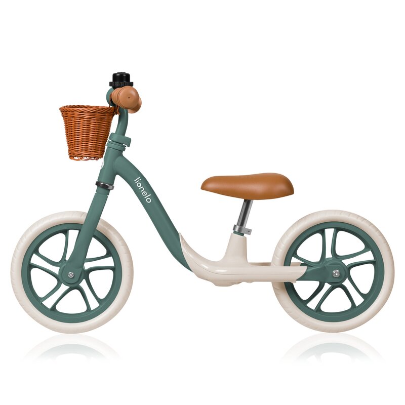 Bicicleta fara pedale Lionelo Alex Plus cu roti din spuma Eva 12 inch Green Forest - 3