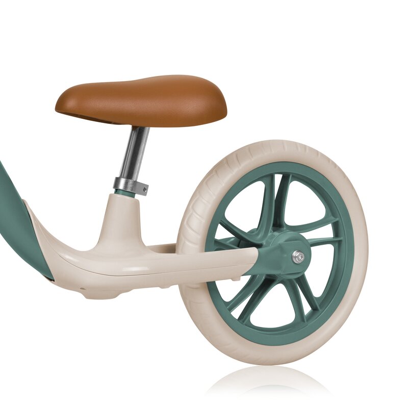 Bicicleta fara pedale Lionelo Alex Plus cu roti din spuma Eva 12 inch Green Forest - 4