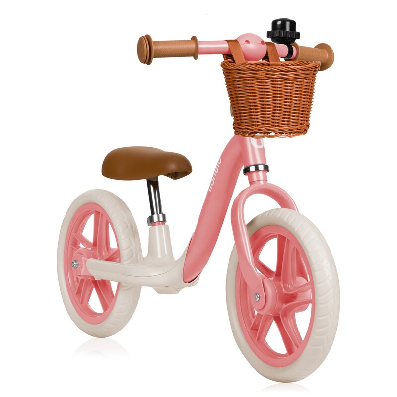 Bicicleta fara pedale Lionelo Alex Plus cu roti din spuma Eva 12 inch Pink Rose - 1 | YEO