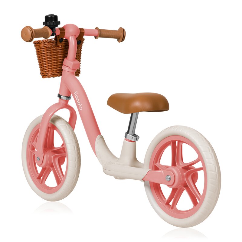 Bicicleta fara pedale Lionelo Alex Plus cu roti din spuma Eva 12 inch Pink Rose - 2