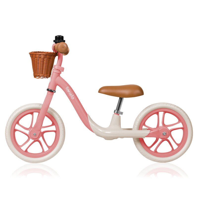 Bicicleta fara pedale Lionelo Alex Plus cu roti din spuma Eva 12 inch Pink Rose - 3