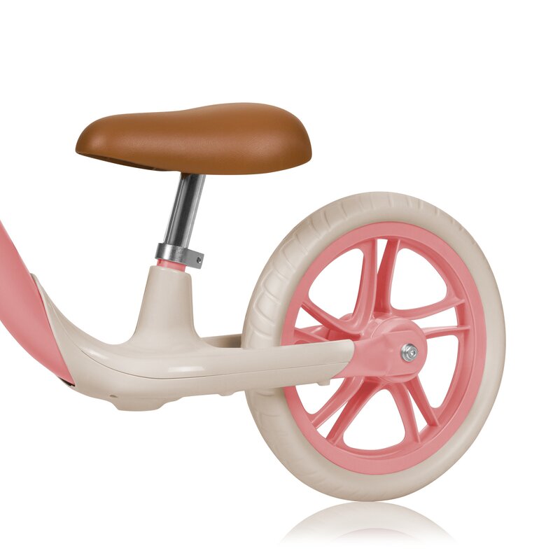 Bicicleta fara pedale Lionelo Alex Plus cu roti din spuma Eva 12 inch Pink Rose - 4