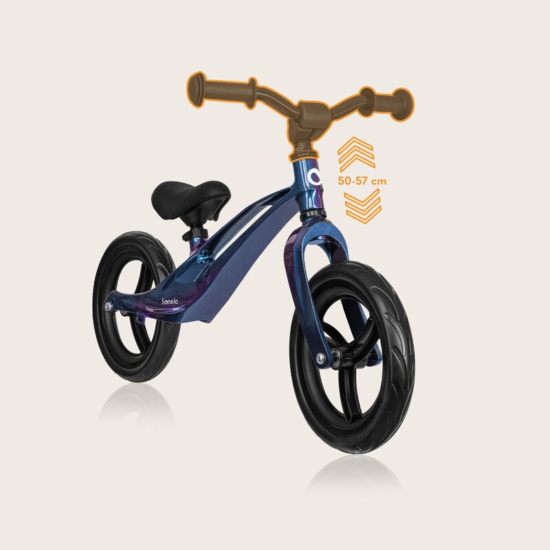 Bicicleta fara pedale Lionelo Bart 12 inch Blue Violet - 6