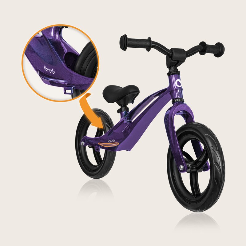 Bicicleta fara pedale Lionelo Bart 12 inch Purple Amethyst - 2