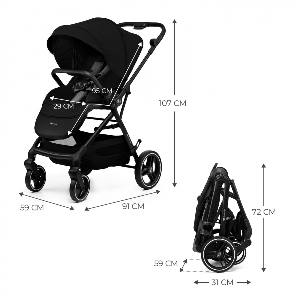 Carucior sport Kinderkraft Yoxi black - 4 | YEO