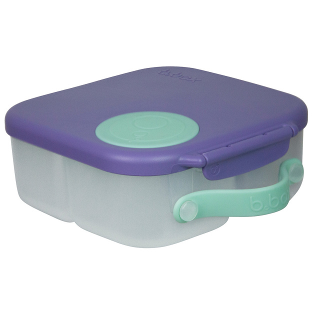 Caserola compartimentata Mini Lunchbox B.Box lila cu vernil - 1 | YEO