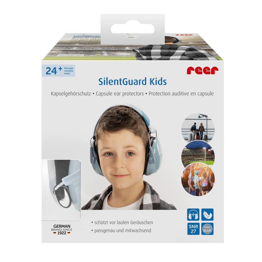 Casti antifonice pentru copii Reer SNR 27 SilentGuard Kids albastru - 1 | YEO