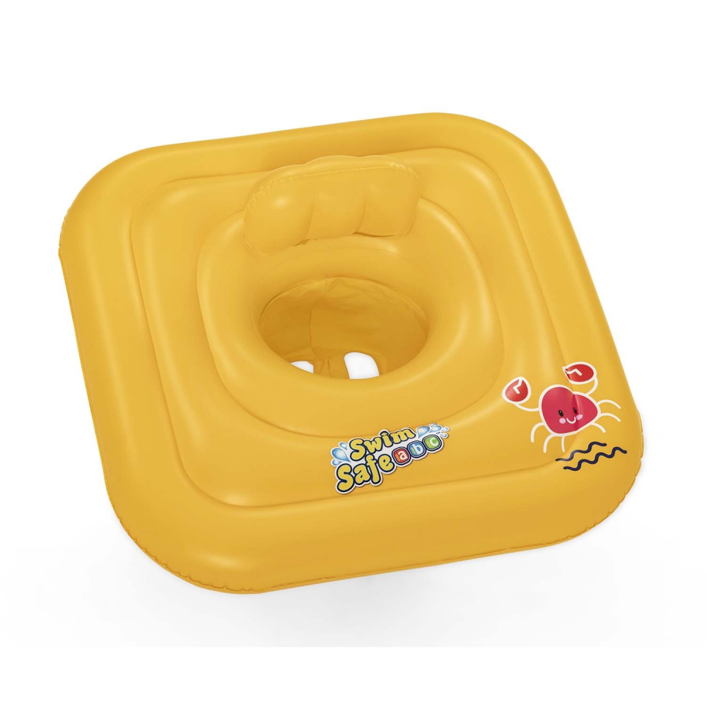 Colac gonflabil pentru bebelusi 76x76 cm Bestway Swim Safe Galben - 3 | YEO