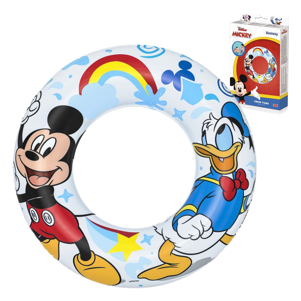 Colac gonflabil pentru inot 56 cm Bestway Mickey and Donald - 3 | YEO